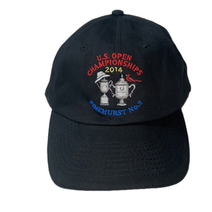 US Open Championships USGA Pinehurst Black Slide Adjust Embroidered Hat Cap 2014